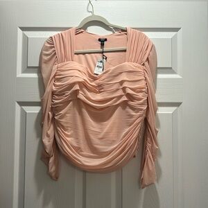 Express long sleeved mesh top, body contour collection. Size XL